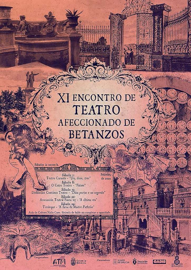 Cartel do XI Encontro de Teatro Afeccionado de Betanzos