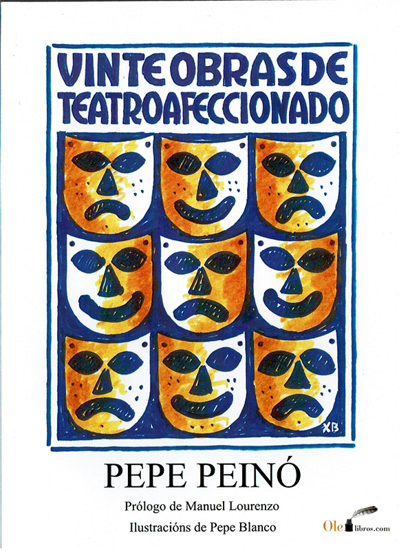 Portada de Vinte obras de teatro afeccionado de Pepe Peinó