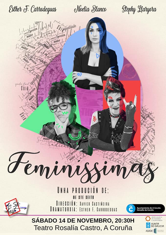 Cartel Feminissimas - De Ste Xeito en A Coruña